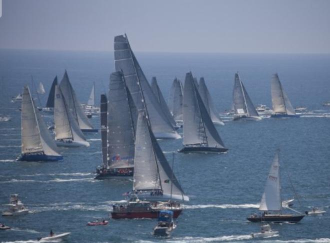 A wide variety of boat sizes and designs in the 3rd start of the 2013 Transpac - Transpac ©  Sharon Green / Ultimate Sailing